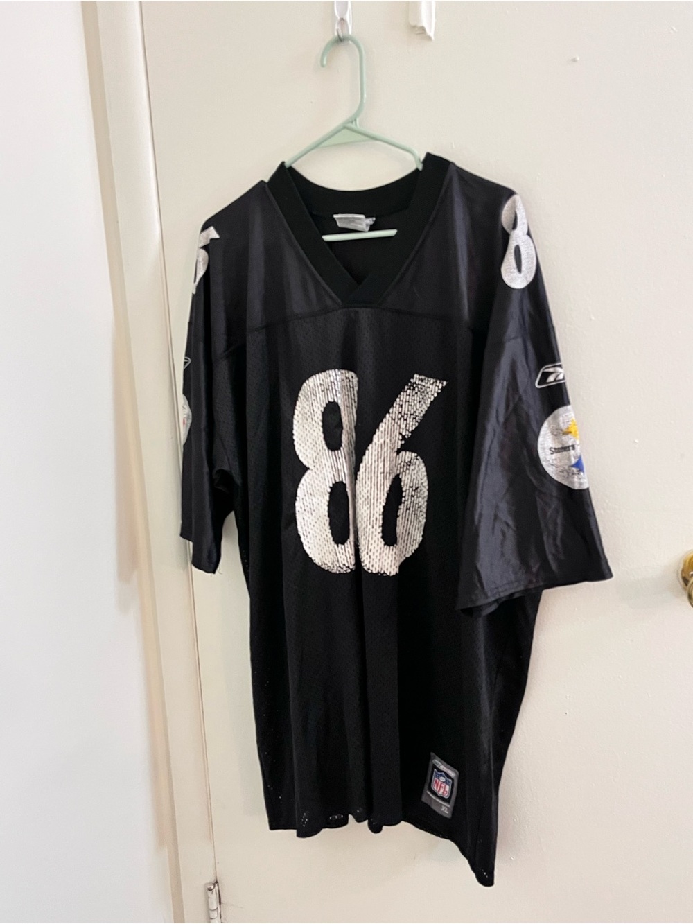 Reebok Pittsburgh Steelers Hines Ward #86 Jersey XL Black Yellow R701A
